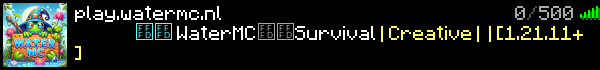WaterMC Minecraft Server Banner