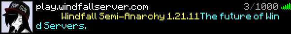 Windfall Minecraft Server Banner