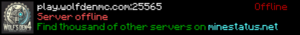 WolfDenMC Minecraft Server Banner