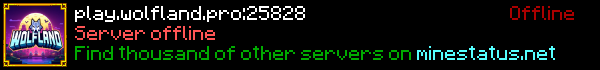 Wolfland Survival & Pilots Minecraft Server Banner