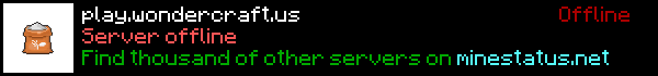 WonderCraft Minecraft Server Banner