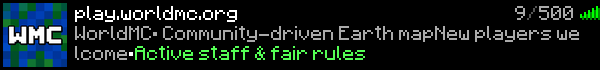 WorldMC Minecraft Server Banner