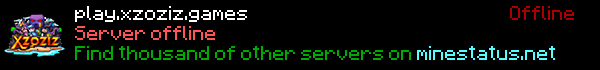 Minecraft XzoZiz Minecraft Server Banner