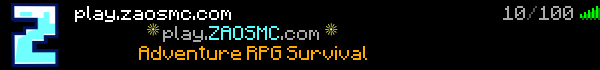 ZaosMC Minecraft Server Banner