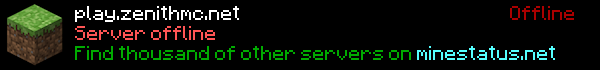 ZenithMC Minecraft Server Banner