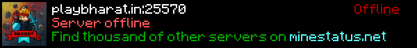 PlayBharat Minecraft Server Banner