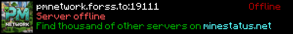 PM network Minecraft Server Banner