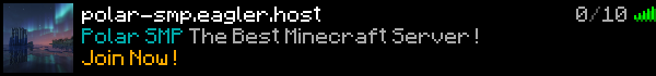 Polar SMP Minecraft Server Banner