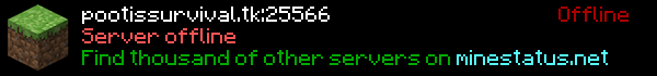 PootisSurvival Minecraft Server Banner