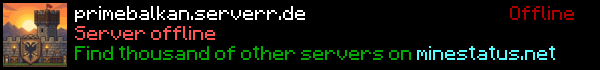 Prime Balkan Network Minecraft Server Banner