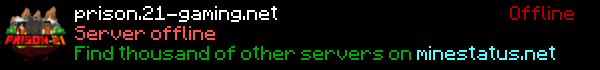 Prison-21 Minecraft Server Banner