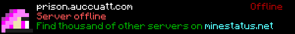 Auccuatt Prison Server Minecraft Server Banner
