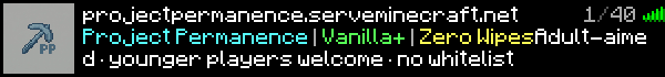 Project Permanence Minecraft Server Banner