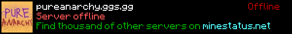 Pure Anarky Minecraft Server Banner