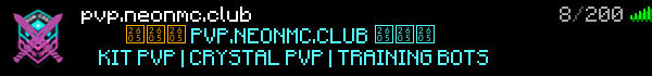 Neon Crest Arenas PVP Minecraft Server Banner