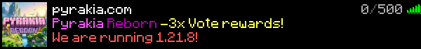 Pyrakia Minecraft Server Banner