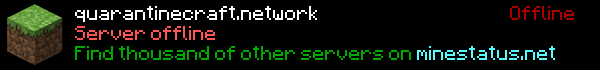 QUARANTINE CRAFT Minecraft Server Banner