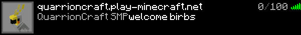 QuarrionCraft SMP Minecraft Server Banner