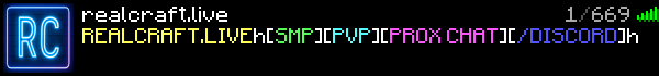 RealCraft Minecraft Server Banner
