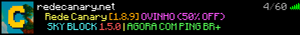 Rede canary Minecraft Server Banner
