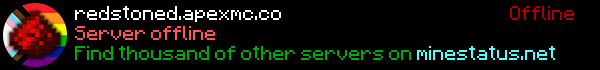 RedStoned Minecraft Server Banner