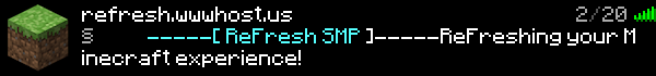ReFresh SMP Minecraft Server Banner