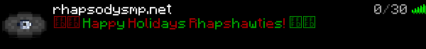 Rhapsody SMP Minecraft Server Banner