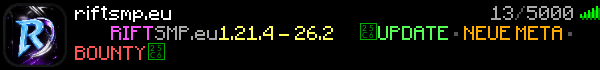 RiftSMP Minecraft Server Banner