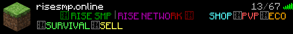 RISE SMP Minecraft Server Banner