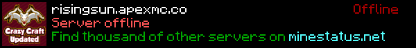 Rising Sun Minecraft Server Banner