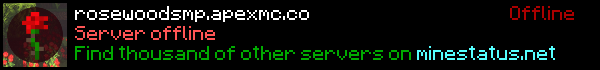 Rosewood SMP Minecraft Server Banner