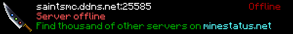 SaintsCraft Minecraft Server Banner