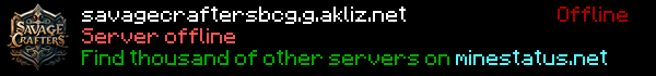 Savage Crafters Minecraft Server Banner