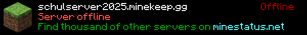 Schulserver Minecraft Server Banner
