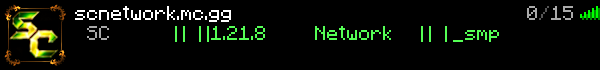 SC Network Minecraft Server Banner