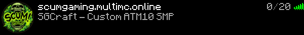 SGCraft Custom ATM10 Survival Minecraft Server Banner