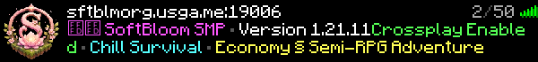 SoftBloom Minecraft Server Banner