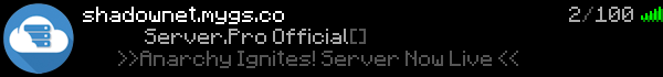Shadow Industries Minecraft Server Banner