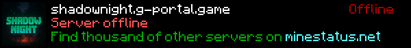 Shadow Night Minecraft Server Banner