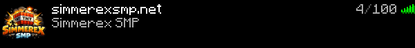Simmerex SMP Minecraft Server Banner