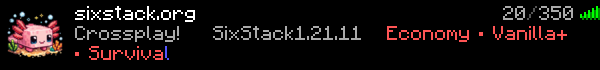 SixStack Minecraft Server Banner