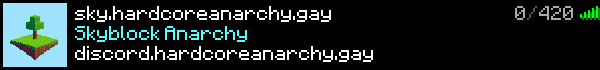 Skyblock Anarchy Minecraft Server Banner
