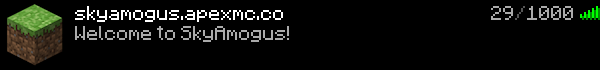 SkyAmogus Minecraft Server Banner