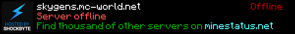 SkyGenerators Minecraft Server Banner