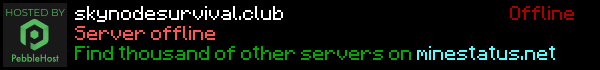 Skynode Survival Minecraft Server Banner