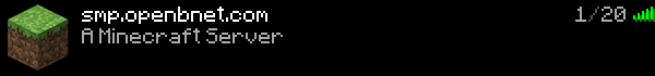 Openbnet SMP Minecraft Server Banner