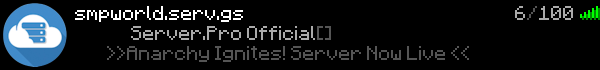 SMP World Minecraft Server Banner