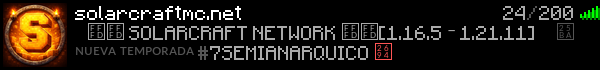 SolarCraft | Network Minecraft Server Banner