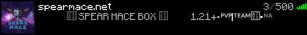 Spear Mace Minecraft Server Banner
