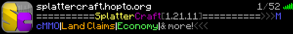 SplatterCraft Minecraft Server Banner